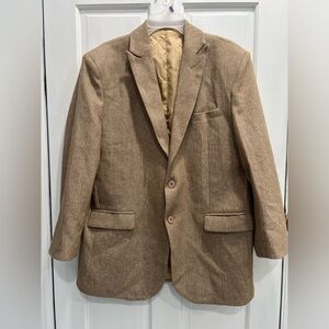 UNBRANDED Mens 2 Button Brown Suit Jacket SIZE 3XL US 44 Amazon 2XL Pre Loved